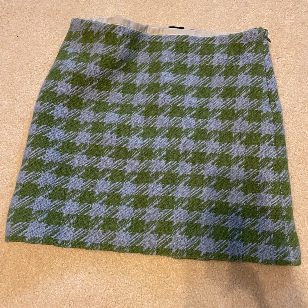 Side zip tweed j crew skirt